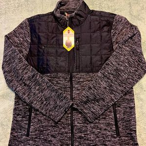 Free Country Fleece Jacket Size Medium New With Tags Charcoal/Gray